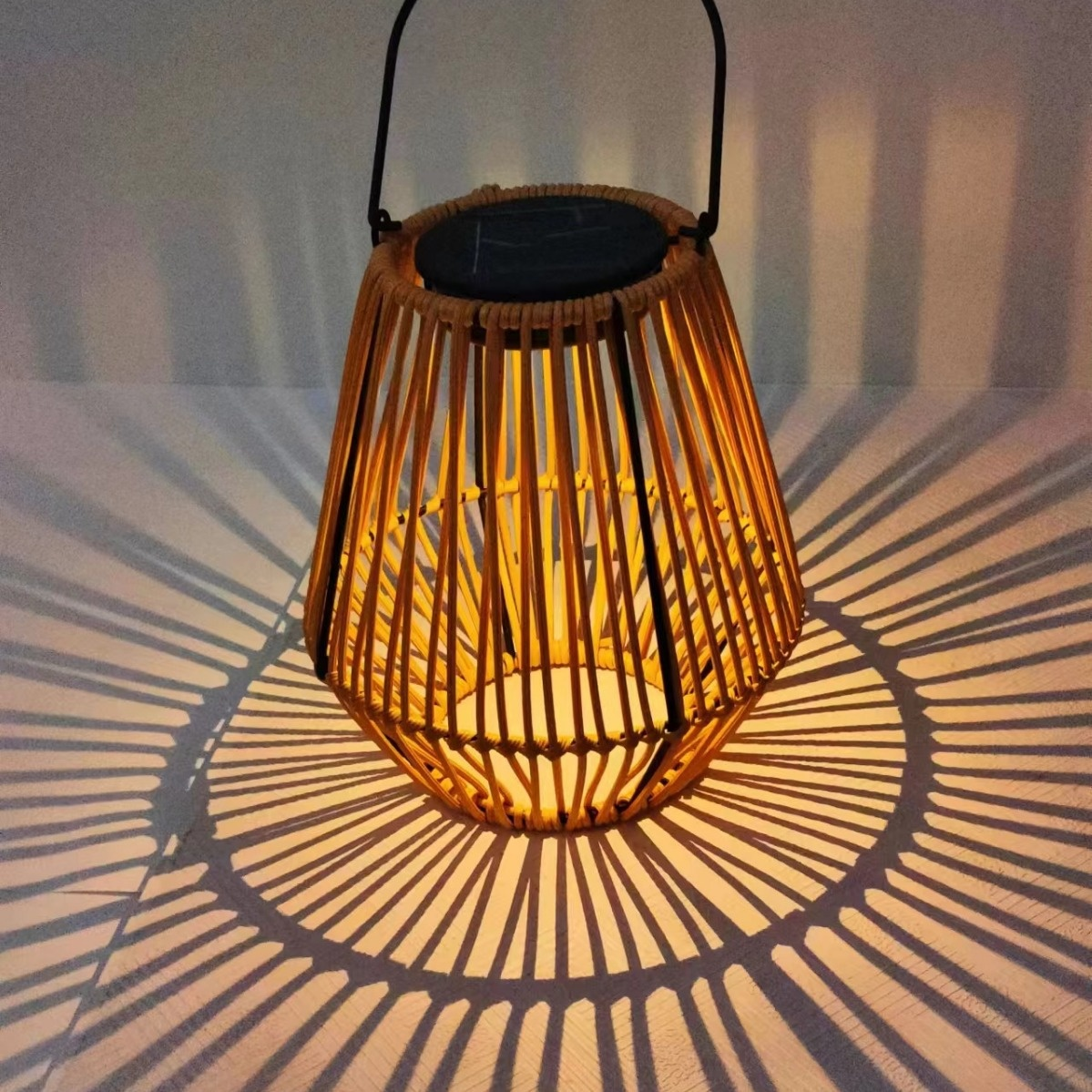 Handmade Rattan Garden Patio Decorative Light