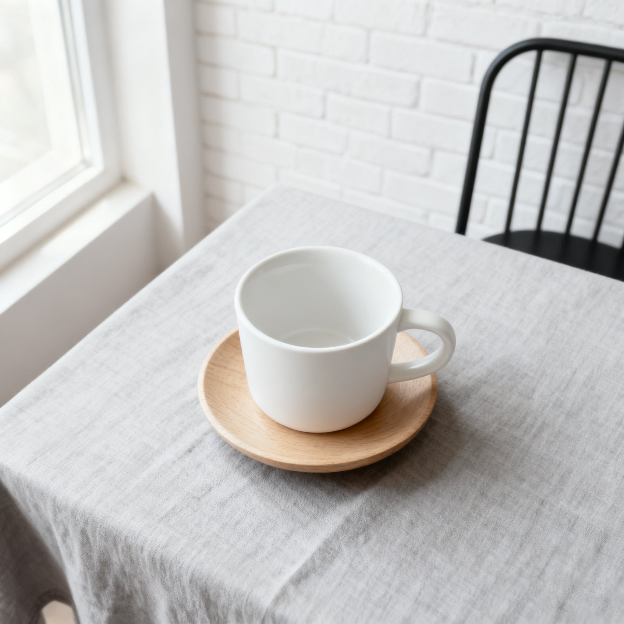 흰색 심플한 머그