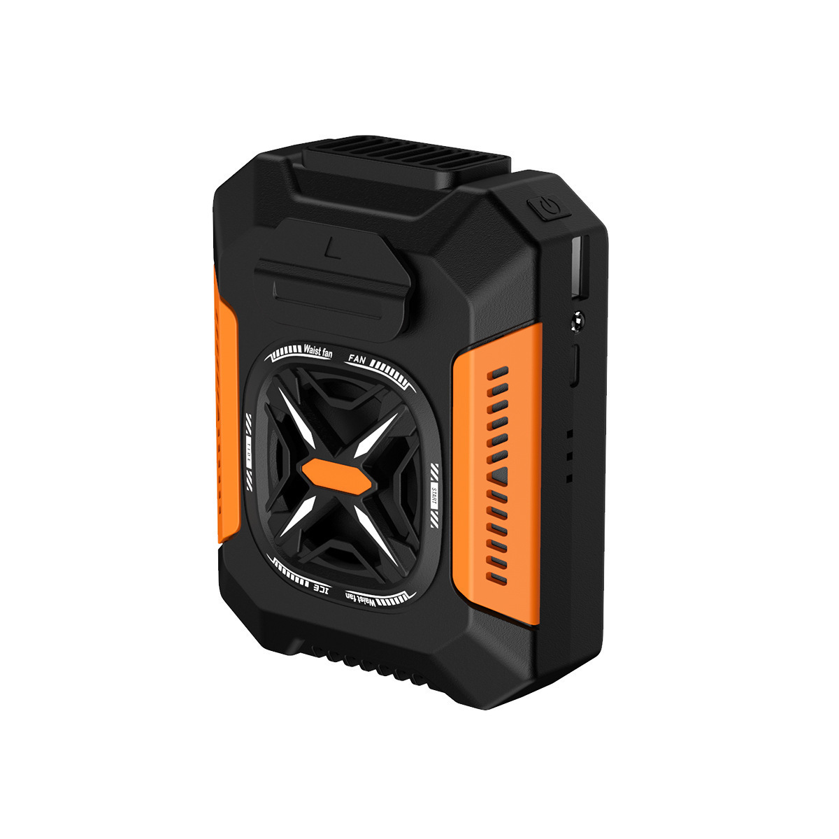 Outdoor portable waist-mounted fan