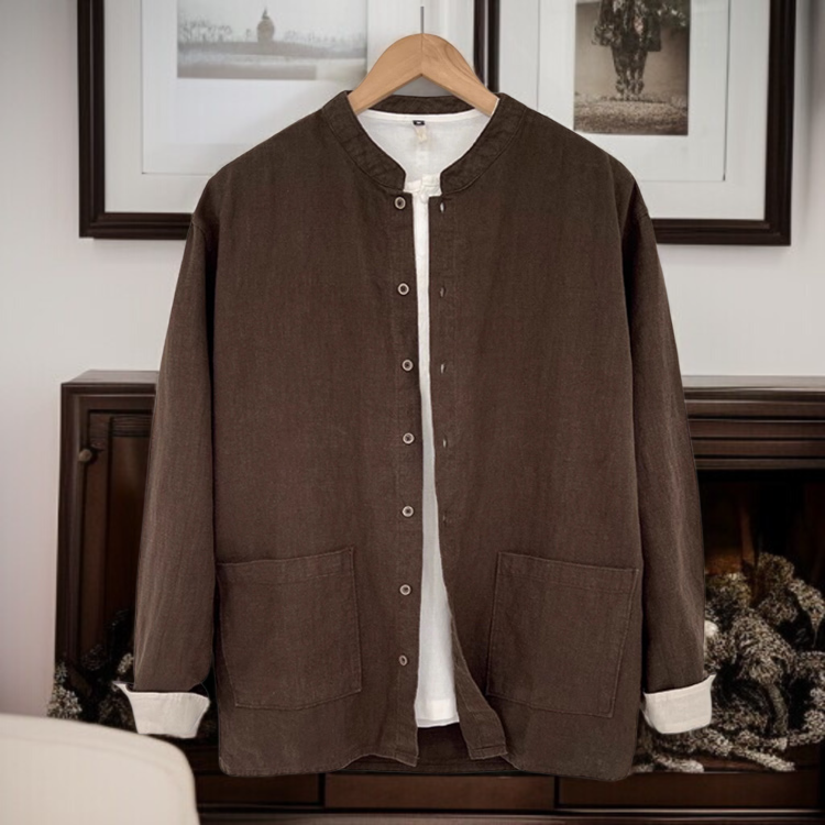 남자 린넨 차이나 셔츠 코튼 빈티지 차이나 셔츠 남자 빈티지 린넨 차이나 셔츠