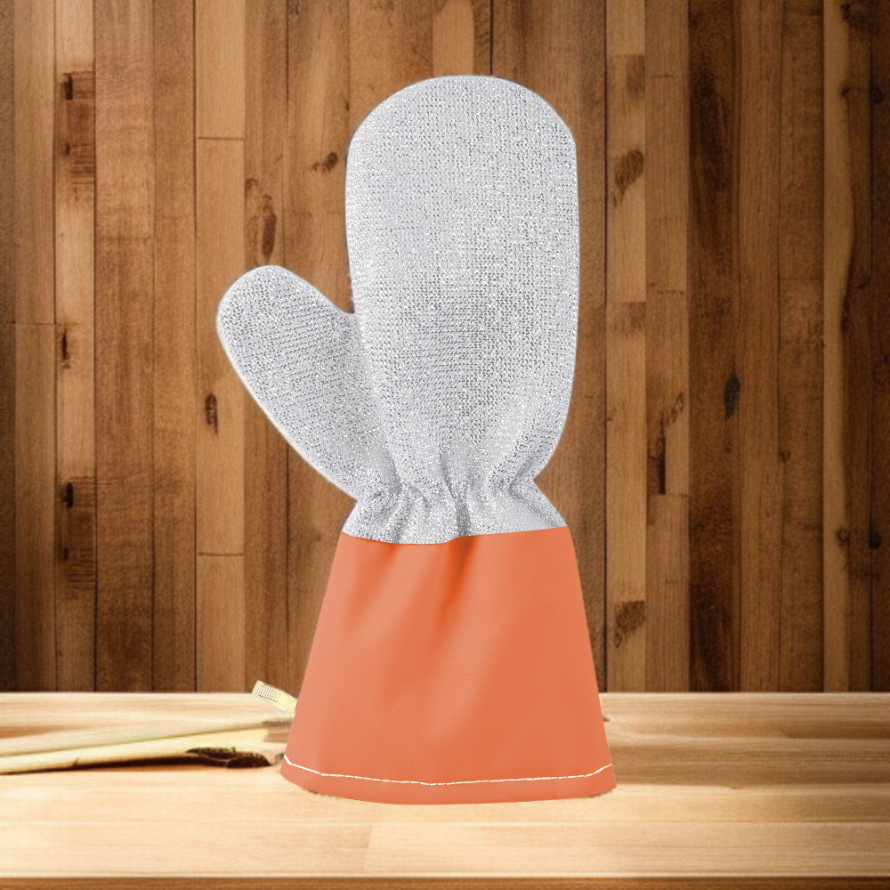 シルバー糸入り耐久洗浄手袋 食器洗い・清掃用（ロングタイプ）