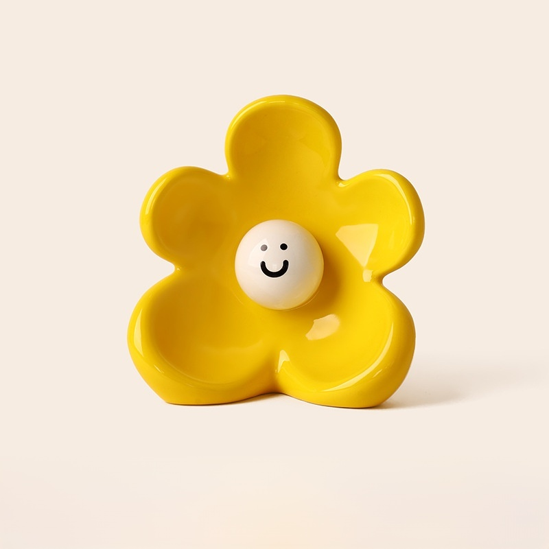 Cute Smiling Ceramic Vase