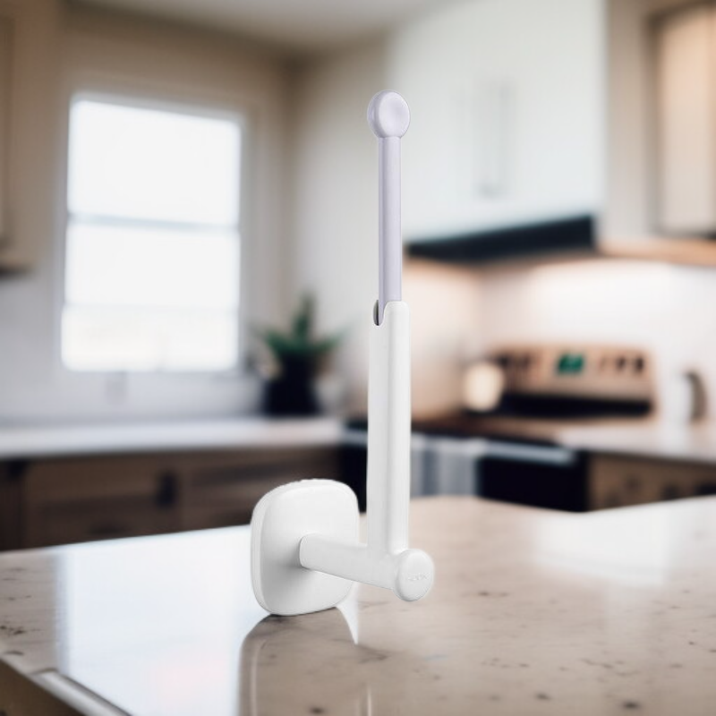 길이 조절이 가능한 무흔적 부착 도마 거치대