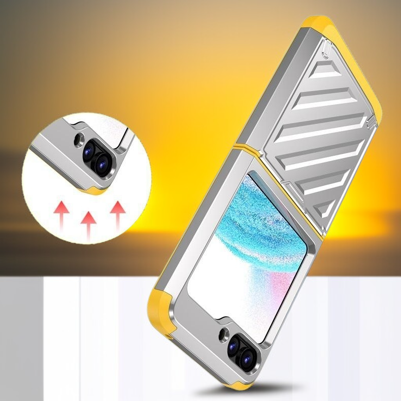 폴딩백 케이스 넘어짐 방지 전기도금 갑옷 케이스 다양한 폰 적용