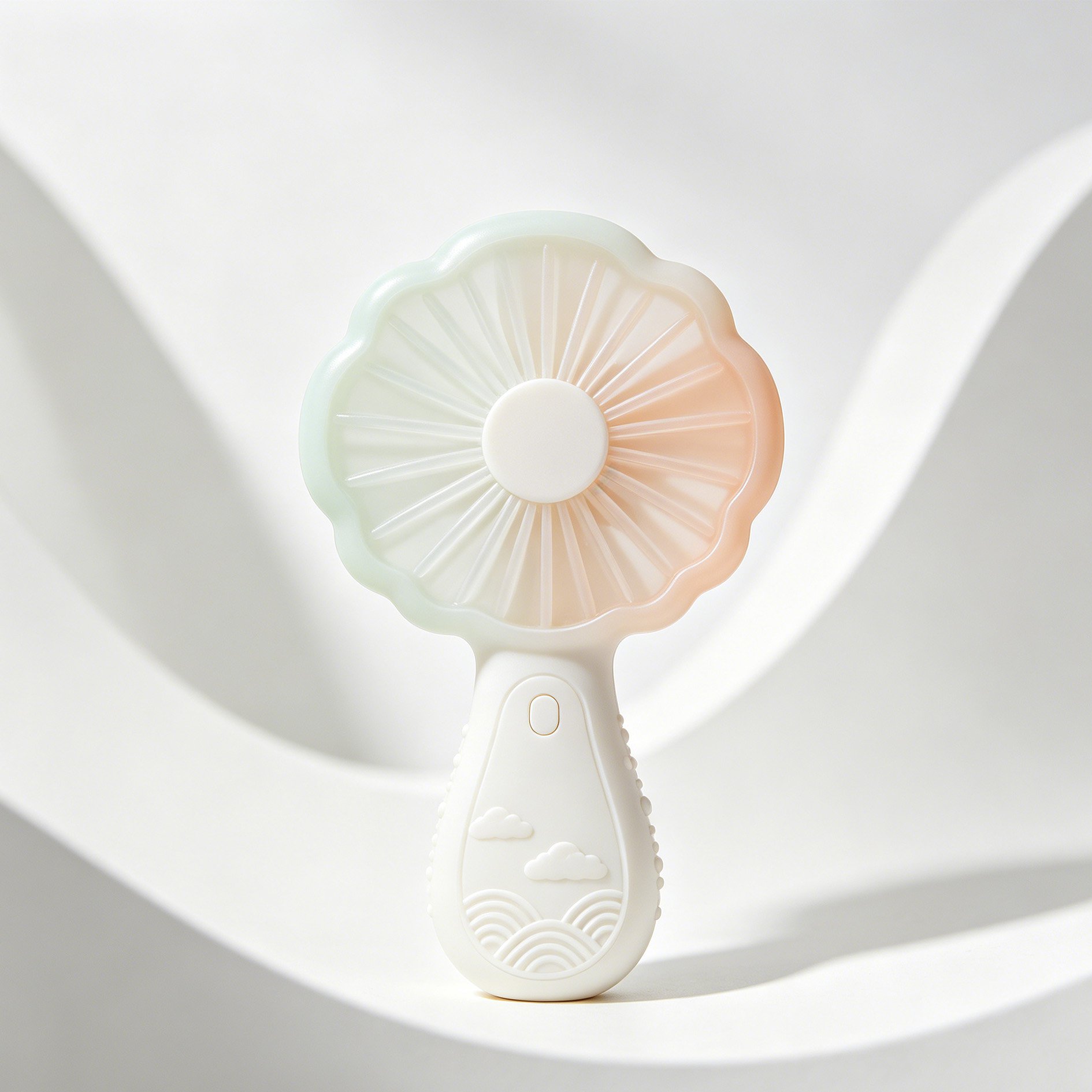 Mini-éventails portables en forme de fleur (3 pièces)