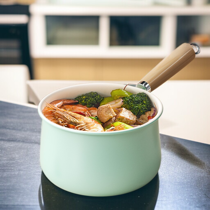 가정용 무접착 우유냄비 양면 무접착 비주얼 라면냄비
