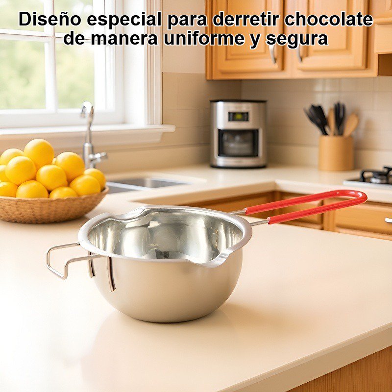 Olla para derretir chocolate de acero inoxidable