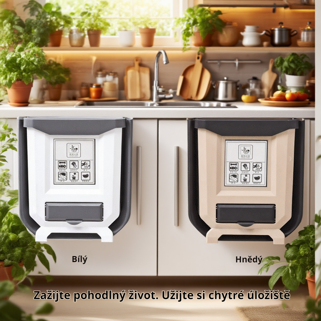 Skládací odpadkový koš