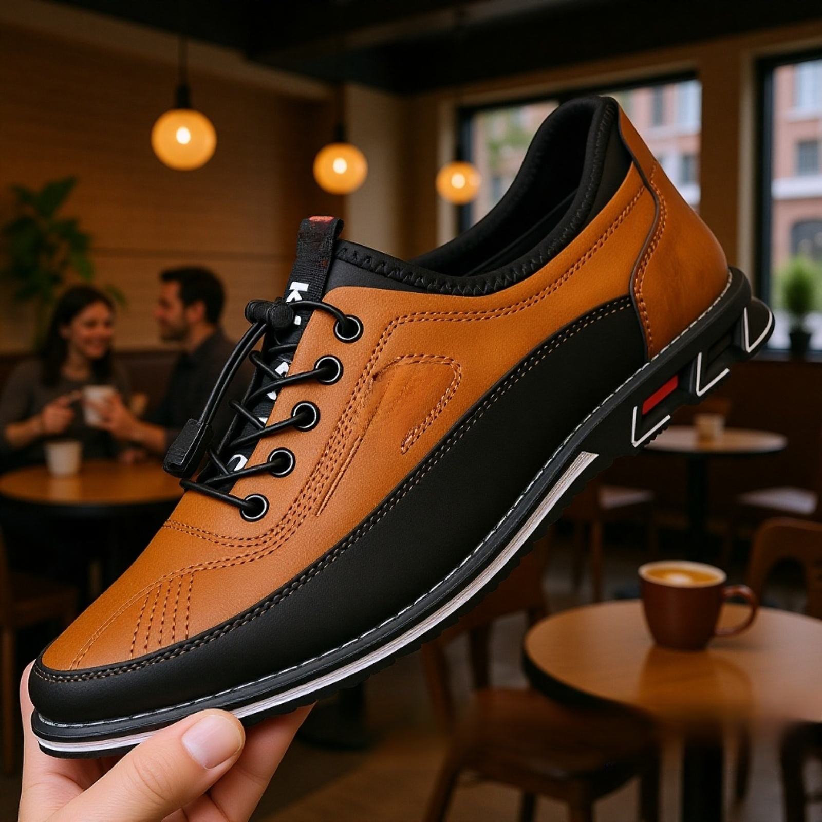 화이트 패션 남성용 신발