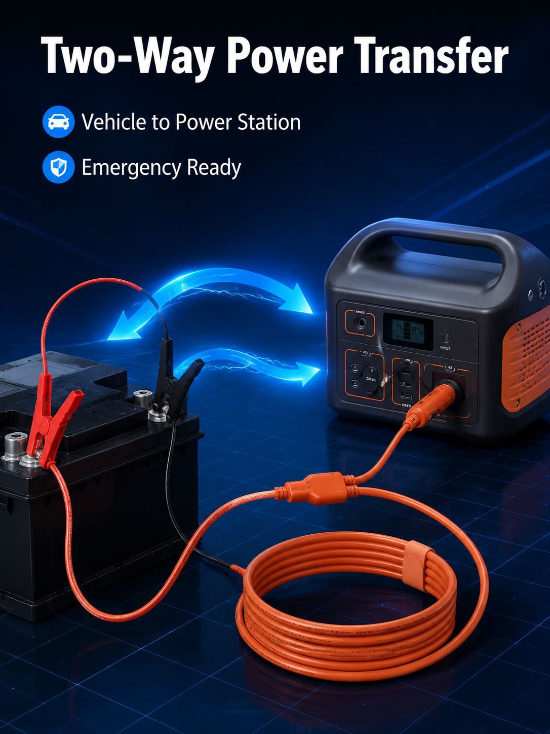 Car Battery Charging Cable