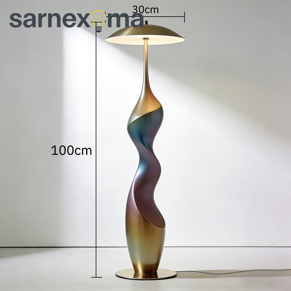 書房適用輕奢金屬落地燈