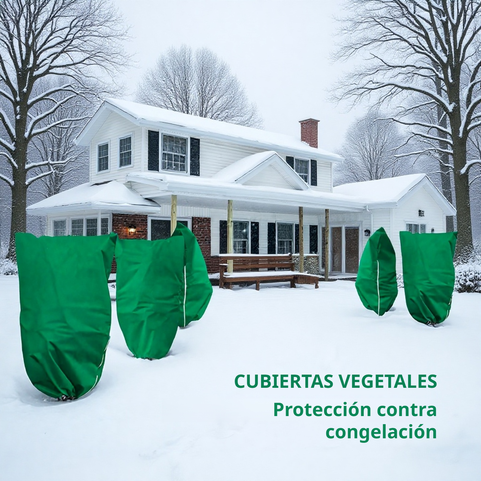 Funda para proteger cultivos del frío y las heladas