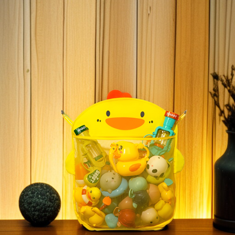 子供用お風呂おもちゃ収納ネットバッグ全体画像