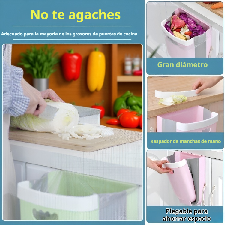 Cubo de basura plegable