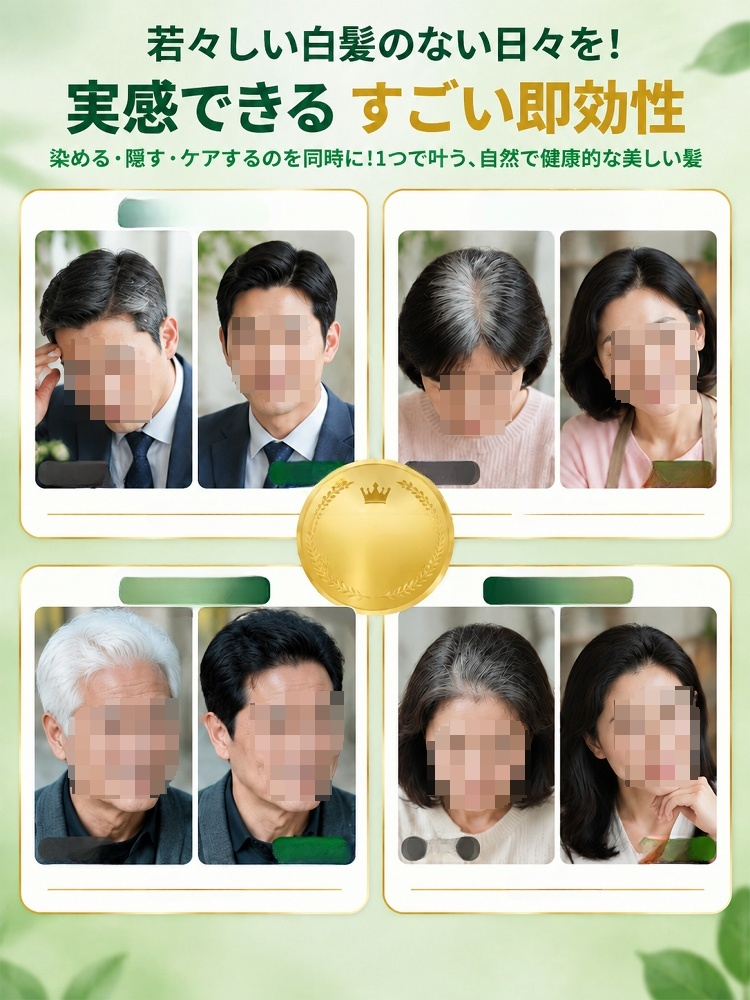 植物由来で低刺激な黒染めヘアカラー