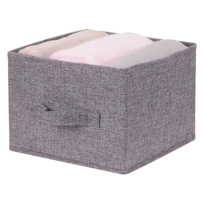 Multi-layer Cotton Linen Wardrobe Hanging Storage Bag, Home Clothes Organizer