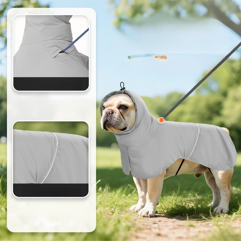 애완견 야외 자외선 차단 방수 돌격복