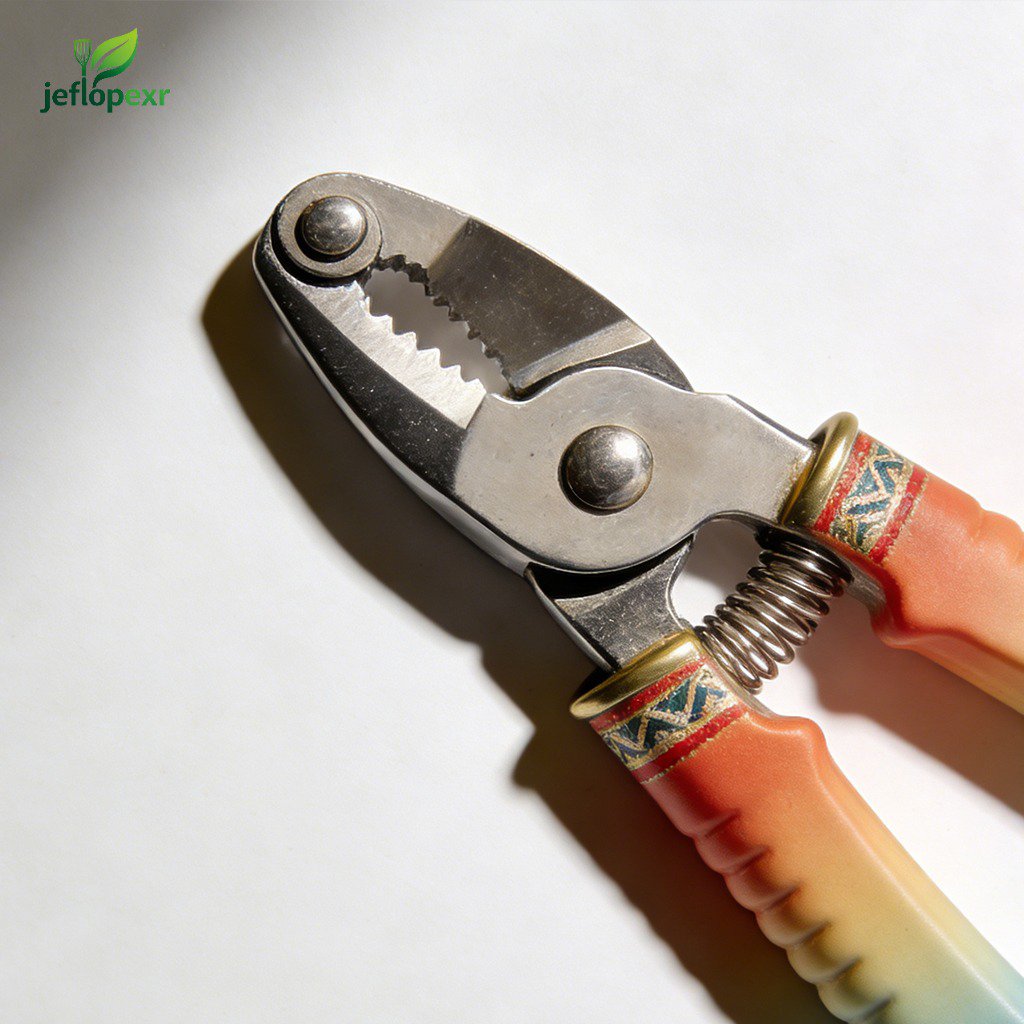 Vista del abrelatas manual ergonómico fácil de usar