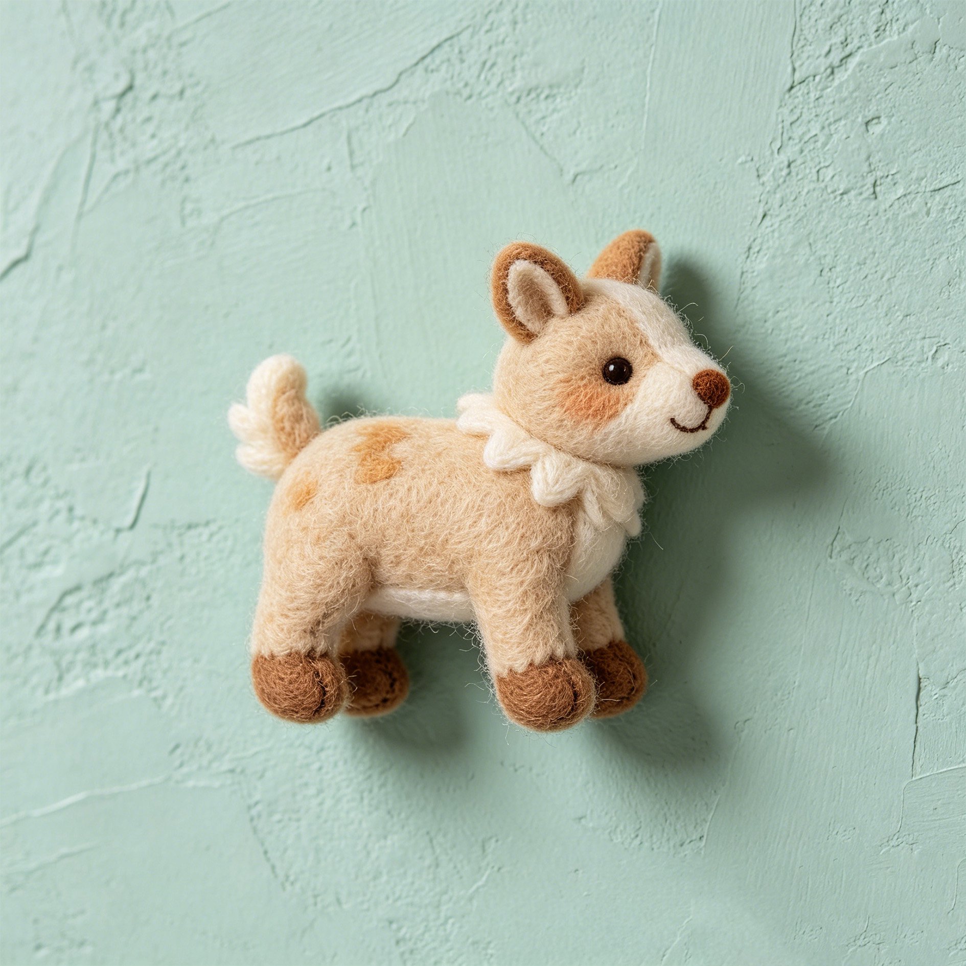 Plush Fabric Animal Ornaments (Set of 2)