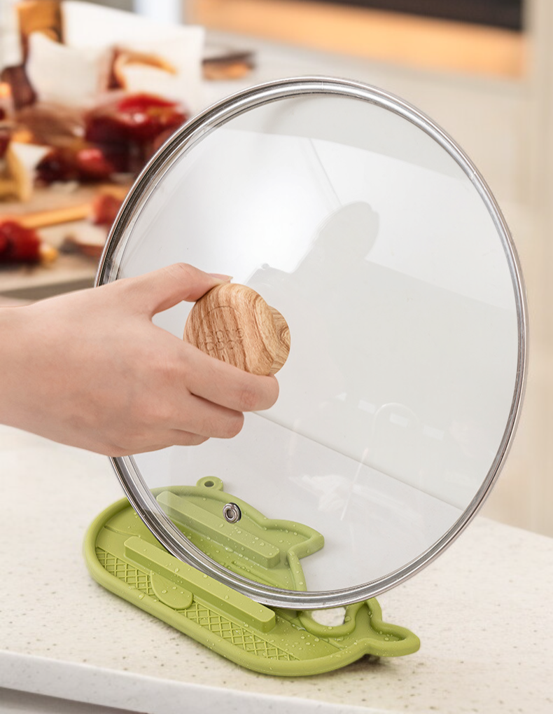 複数の鍋蓋を収納できるラックパッド