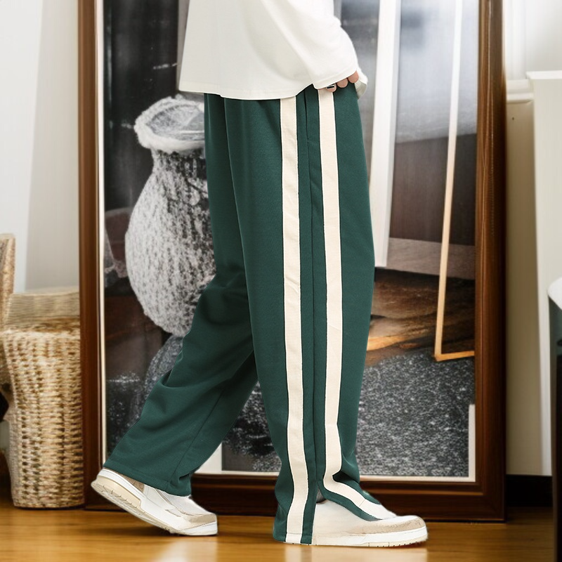 男性春秋カジュアルパンツゆるい長ズボンストレートカップル秋カジュアルパンツ