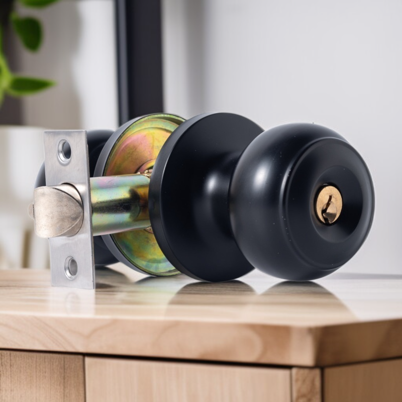 Stainless Steel Door Handle Door Lock Swivel Handle Adjustable Ball Toilet