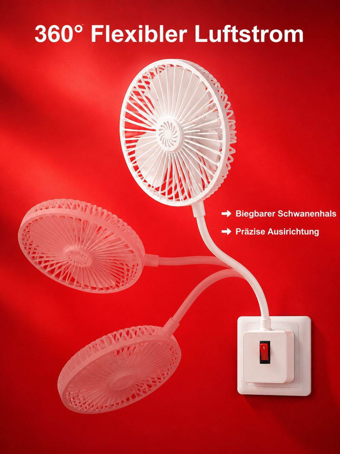 Multifunktionaler 3-in-1-Aroma-Leiseventilator, geeignet für Schlafzimmer und Küche