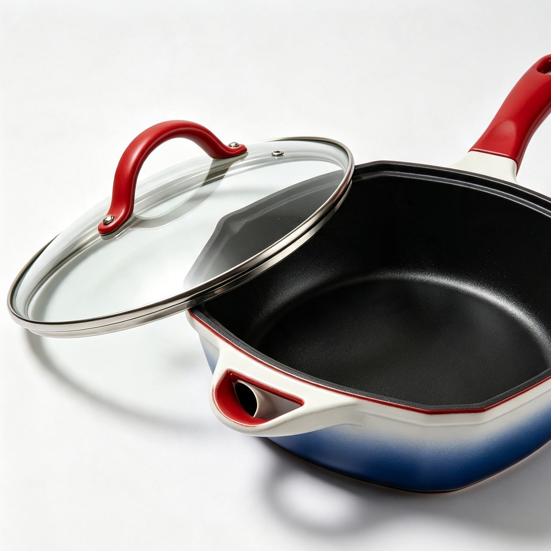 Blue Rhythm Star Anise Non-stick Wok