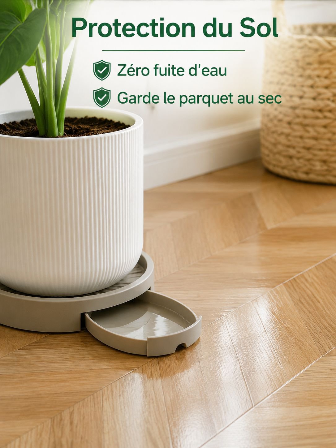 Base universelle pour tous types de pots de fleurs