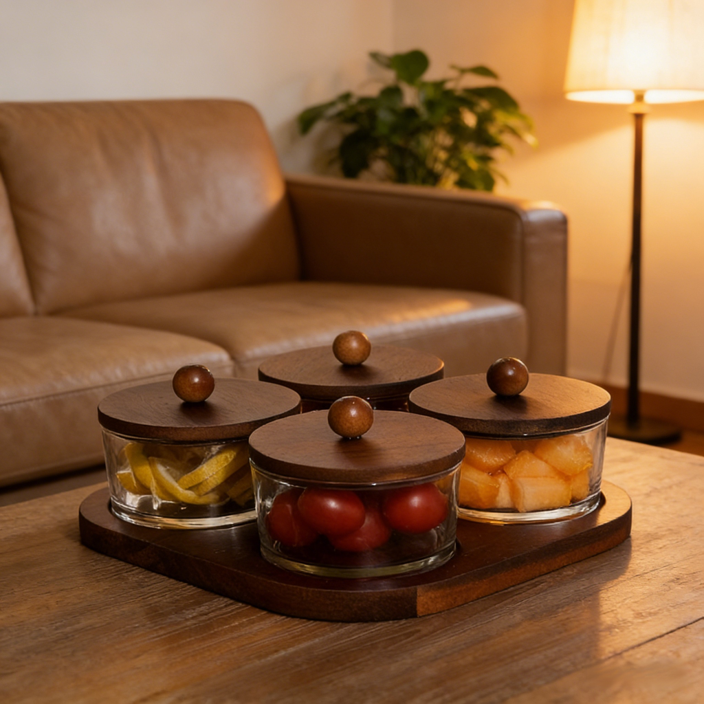 多功能分格玻璃果盤