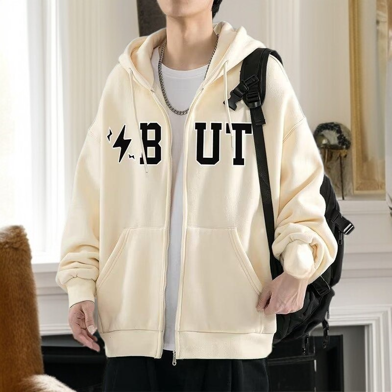 남자 루즈핏 후드 점퍼 주니어 카디건 맨투맨