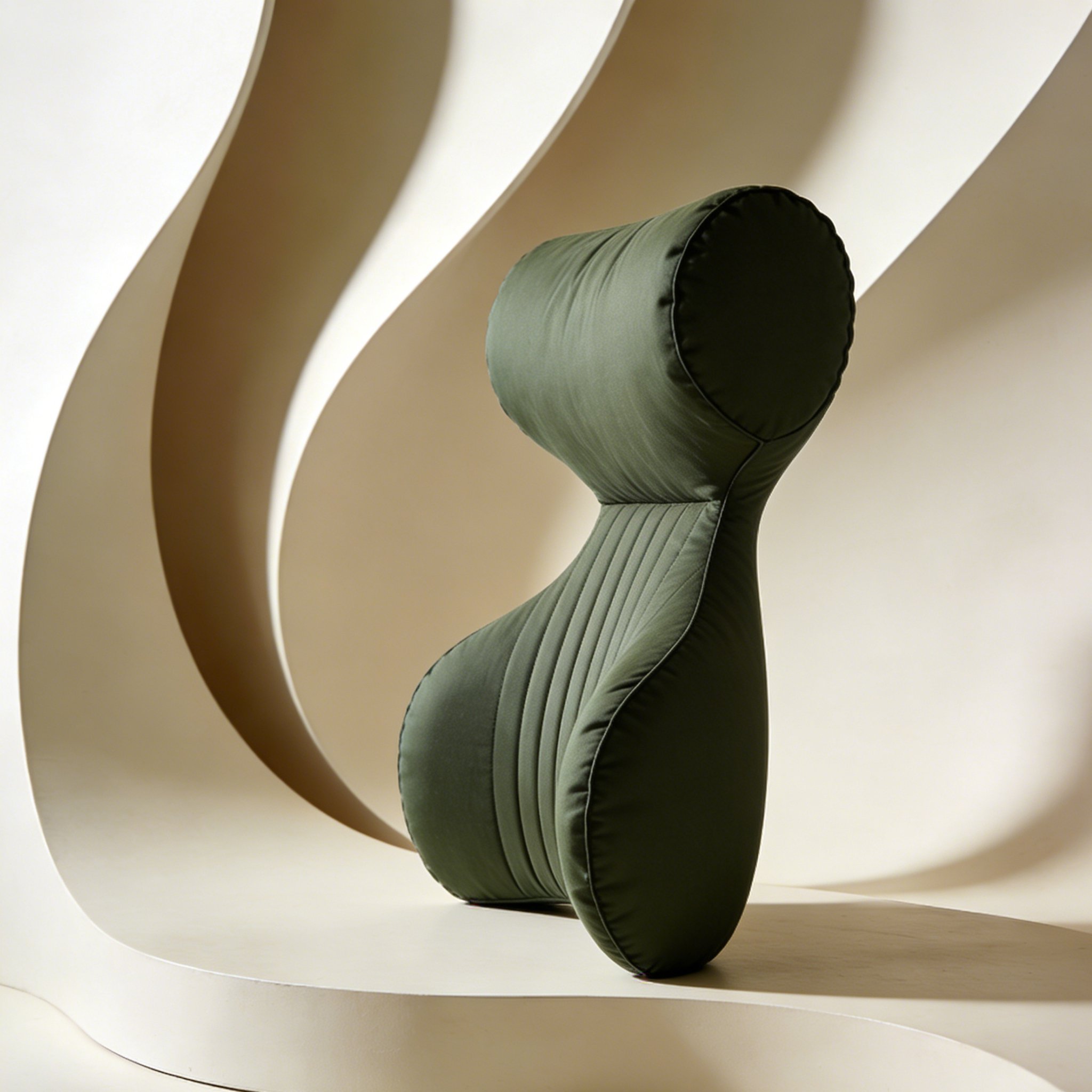 防水バスピローがバスタブに設置されている様子