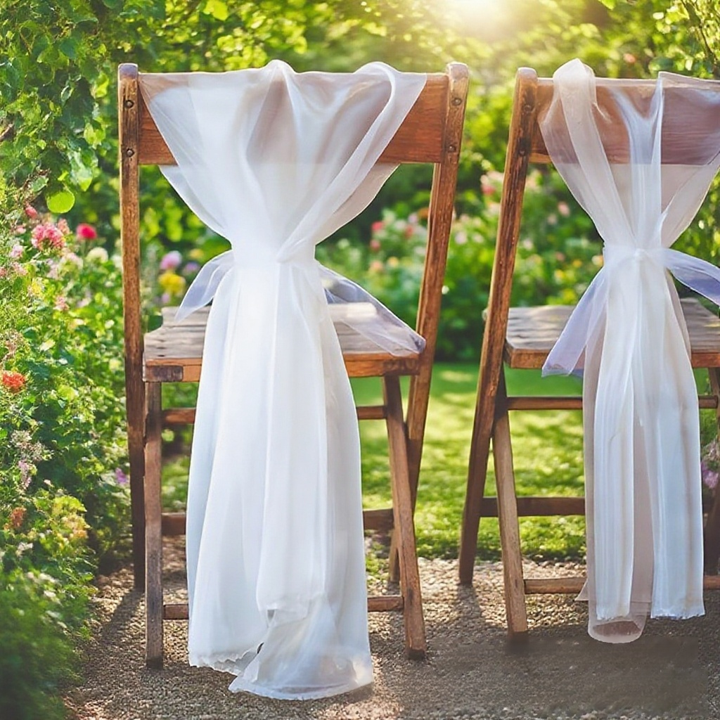 예쁜 결혼식 파티장 망사 인테리어