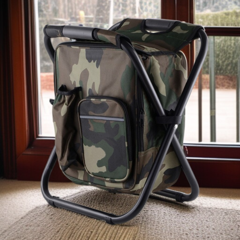 등받이가 있는 다기능 접이식 스툴