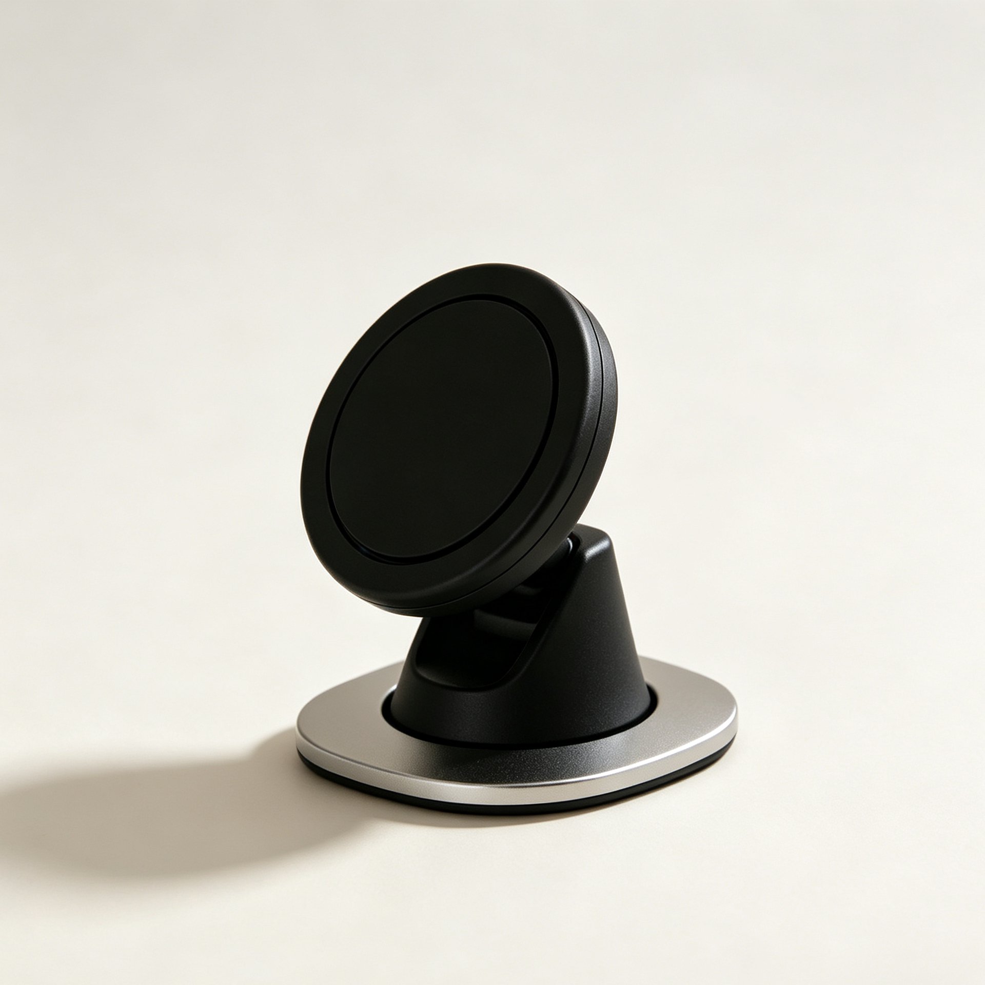 Magnetic mounts holding tools on a metal surface