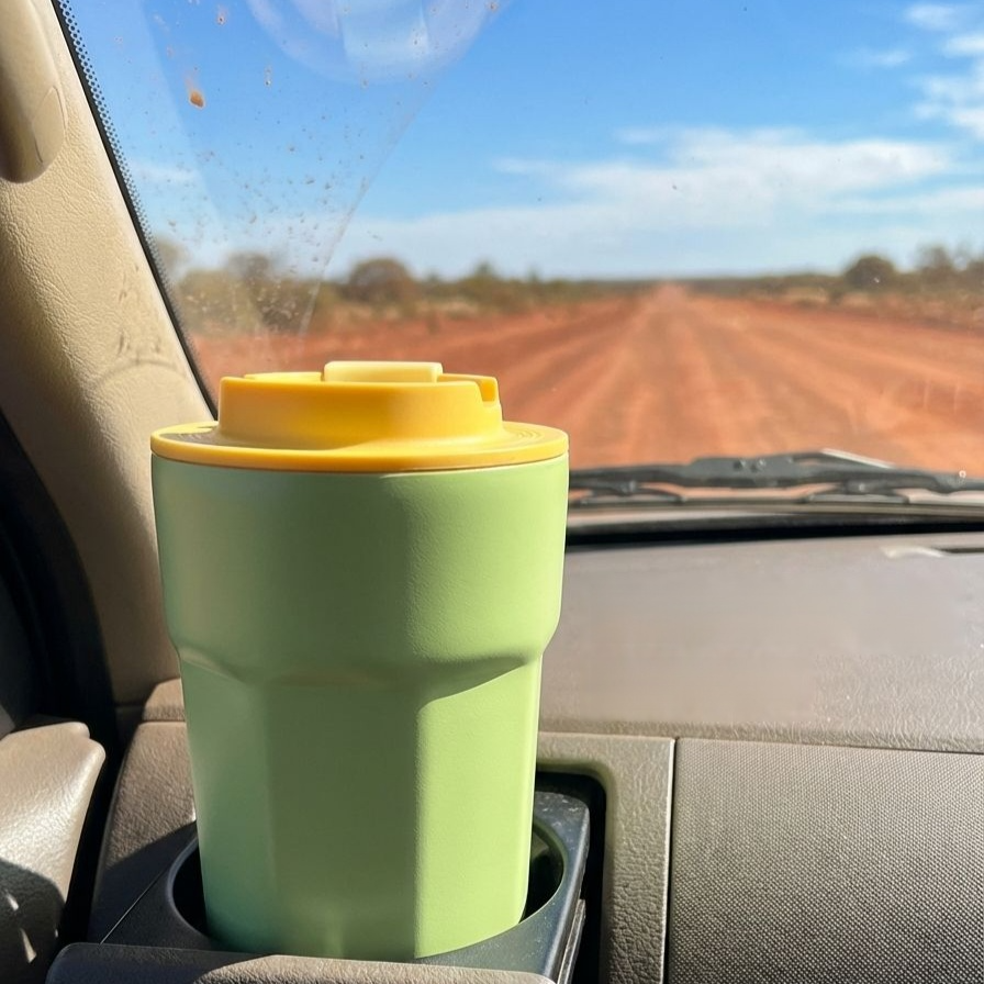 携帯用ステンレス製魔法瓶カップ