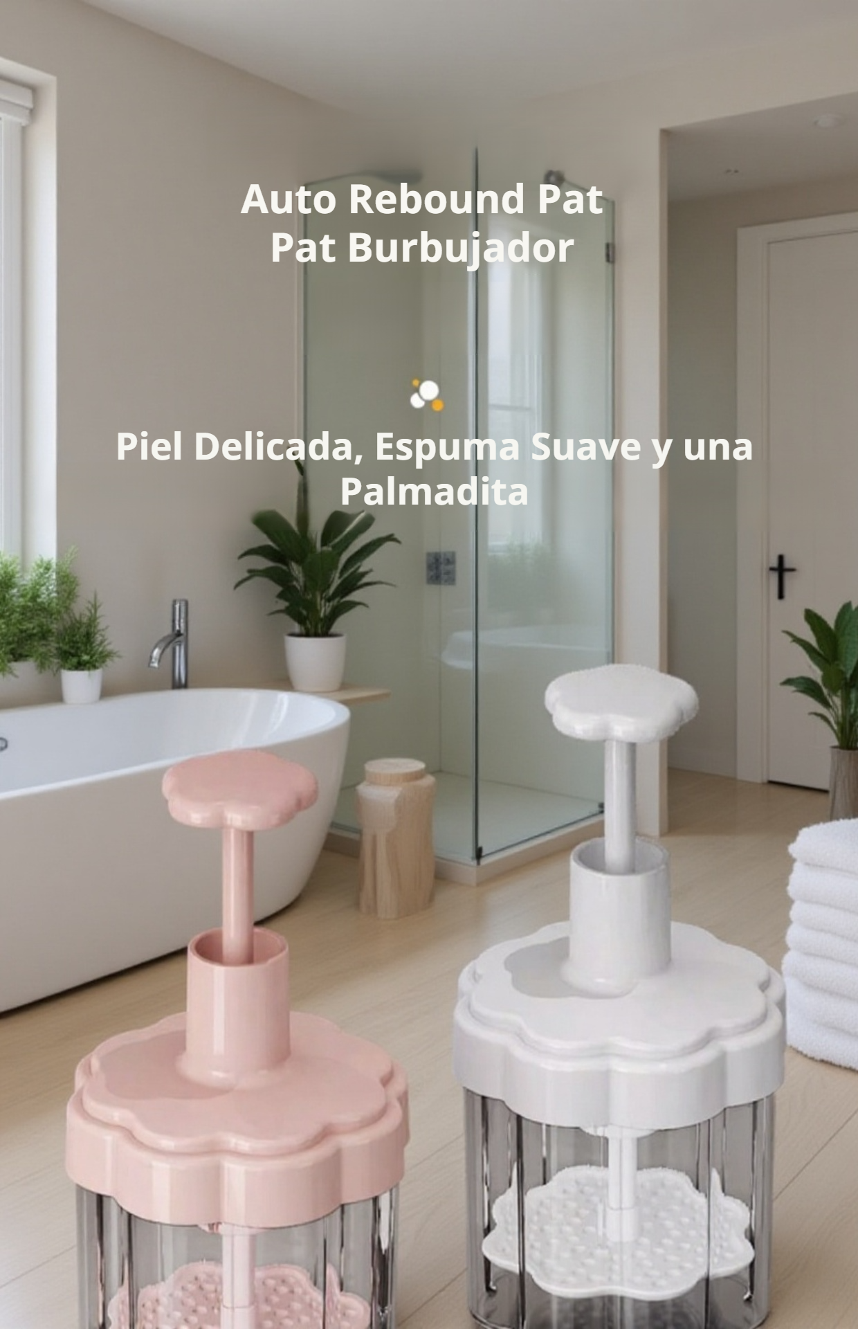 Dispositivo de espuma facial para limpieza profunda