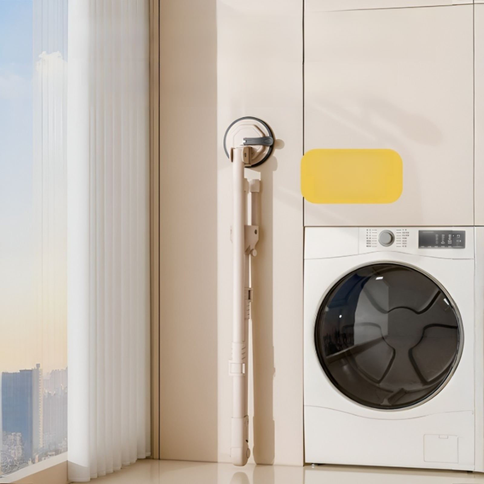 No-Drill Wall Mounted Folding Clothes Rack for Rental Apartments