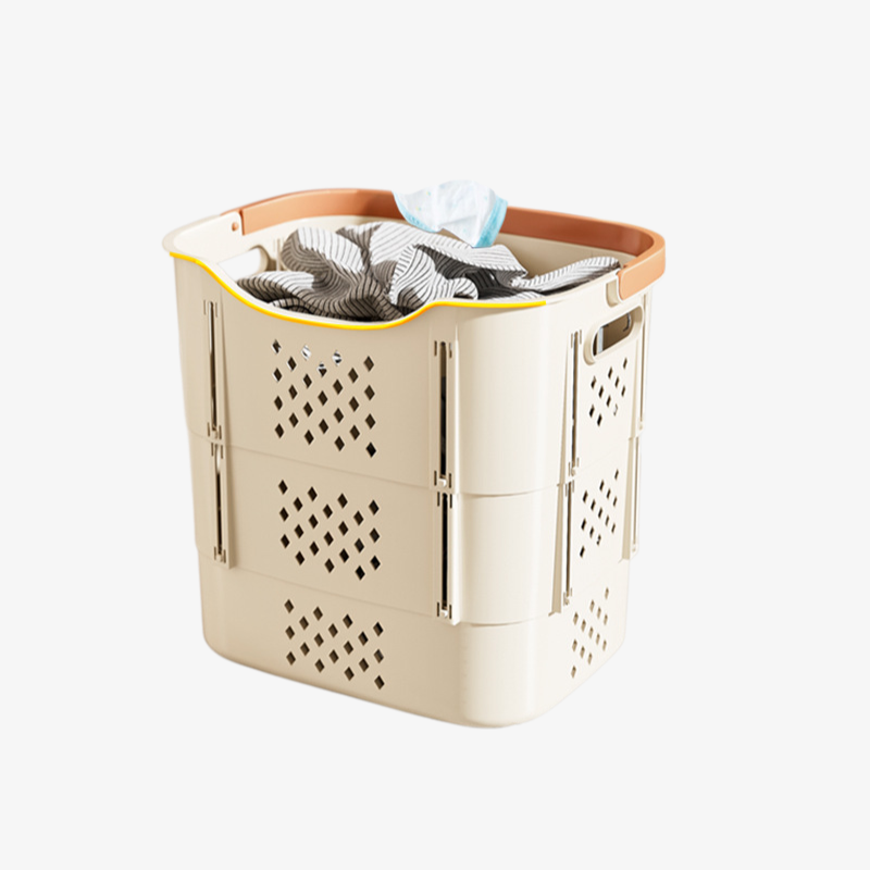 Space saving large storage basket for home