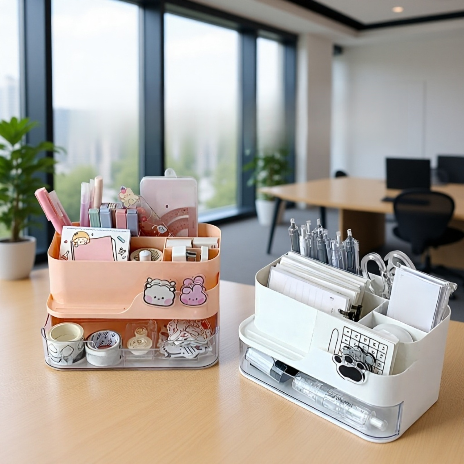 메이크업 오거나이저 화장대 위 인테리어