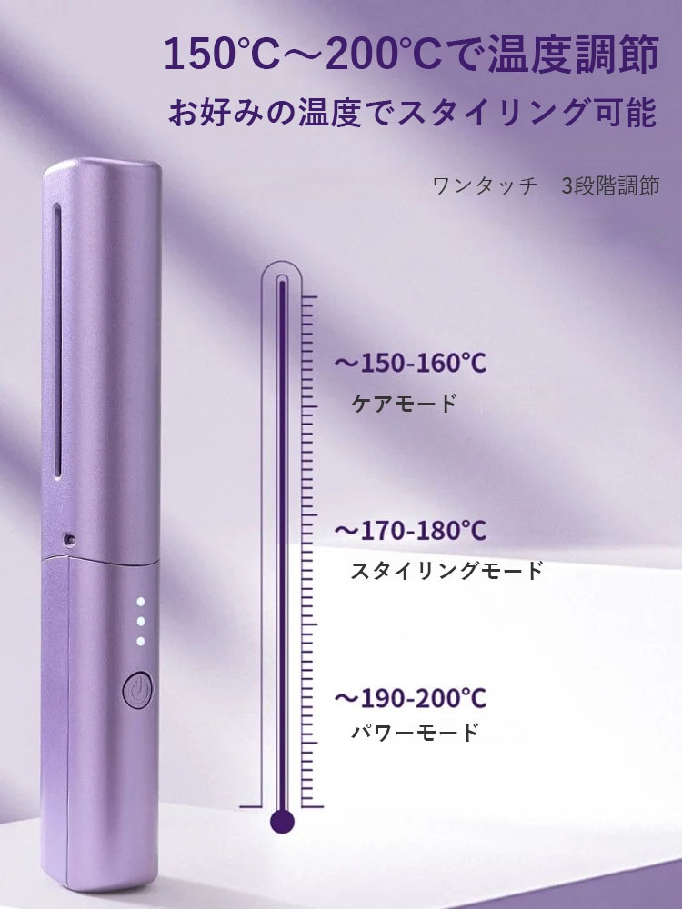 [時短でストレートヘア]  マイナスイオン搭載ヒートブラシ