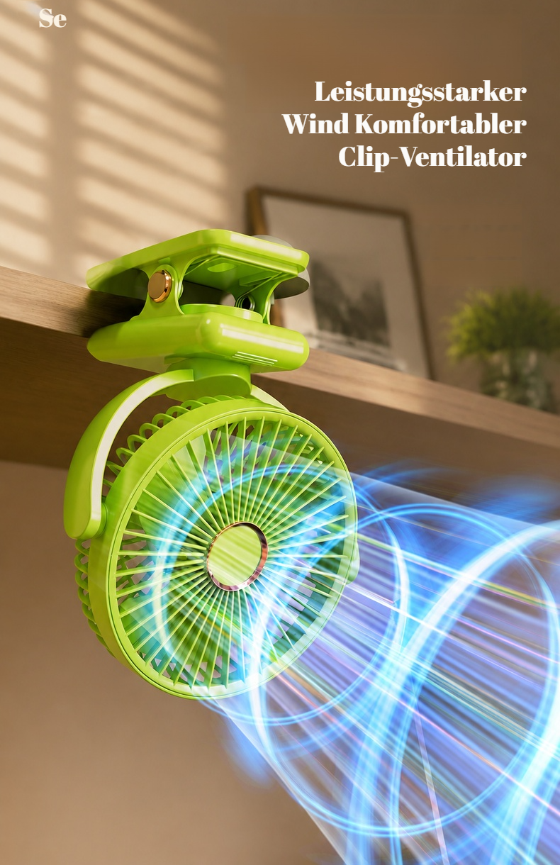 Kleiner USB-Heimventilator in moderner Optik