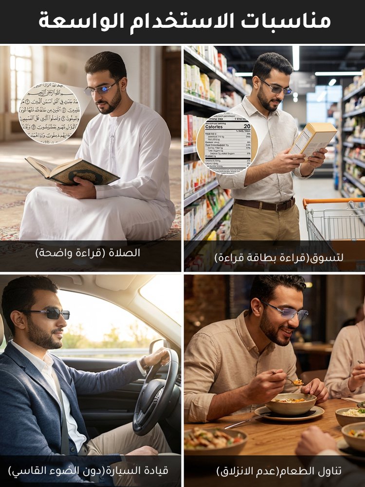 نظارات القراءة المضادة للأشعة الزرقاء المتغيرة الألوان