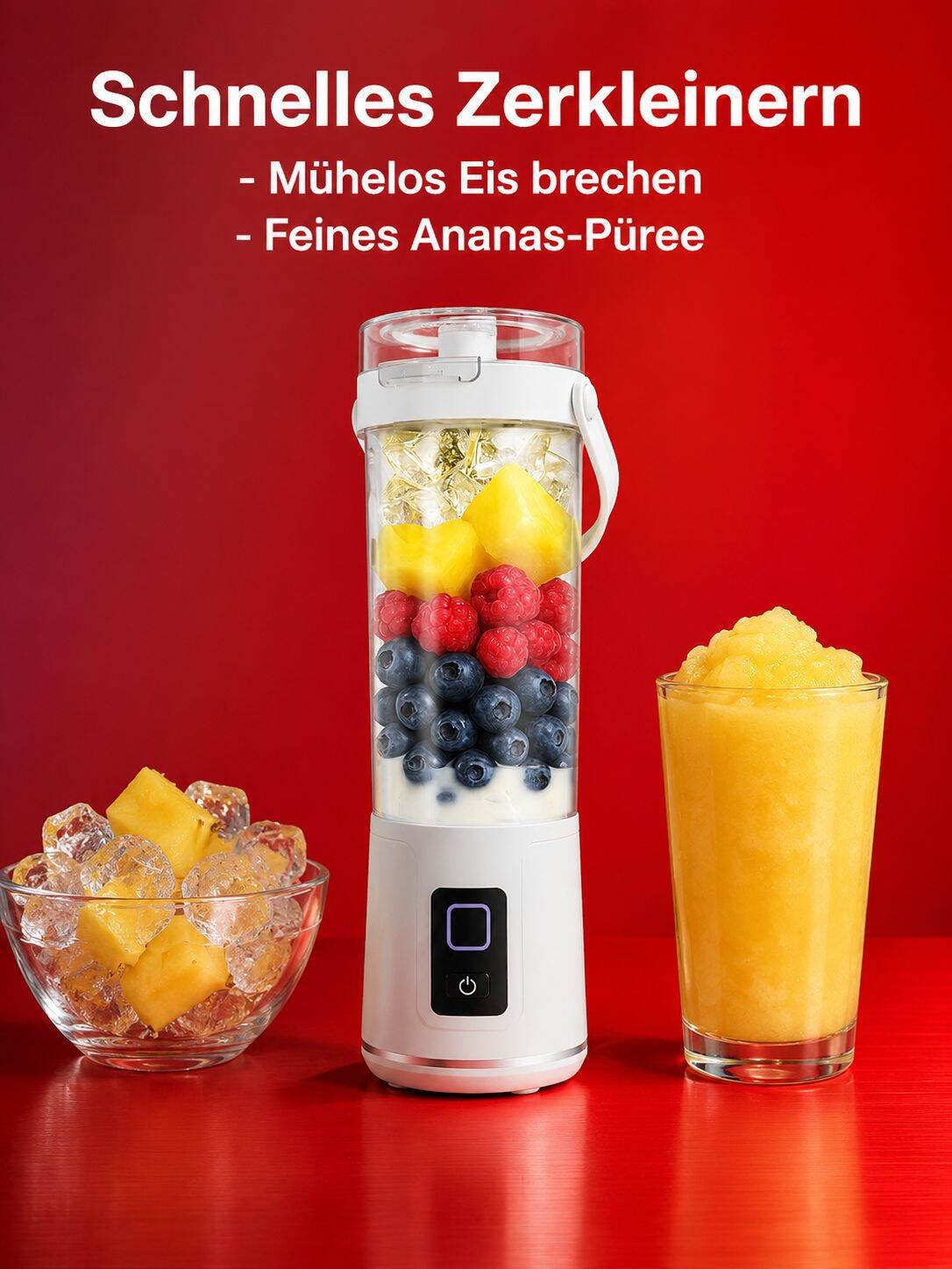 Kompakter Haushalt Entsafter für Smoothies und Obst