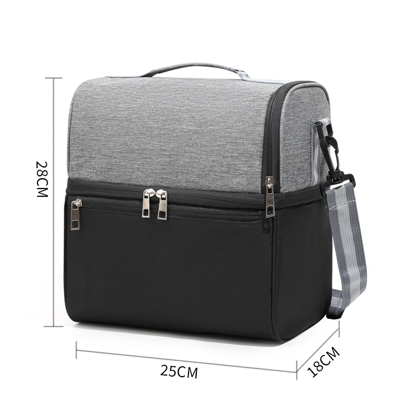 Sac à déjeuner bicolore