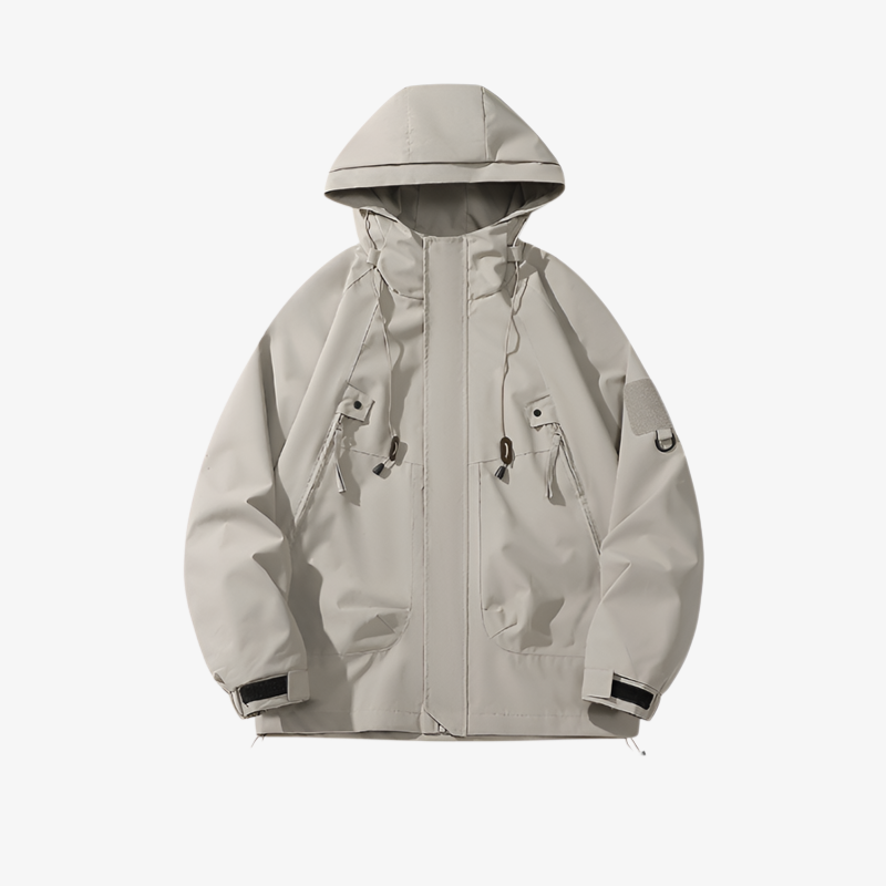 男女兼用アウトドアジャケット 日系ミニマルデザイン 防風・防雨