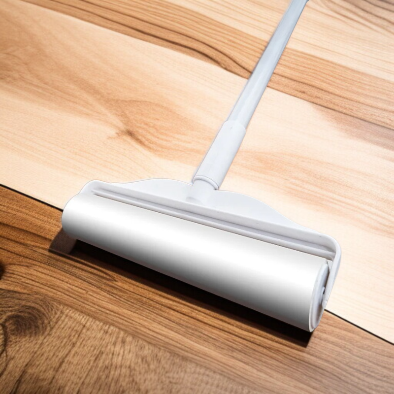 家庭用ヘアステッカー カーペットクリーナー 引き裂けるロングハンドル ローラーステッカー交換用 髪の毛やホコリを除去する粘着紙でベッドを掃除する