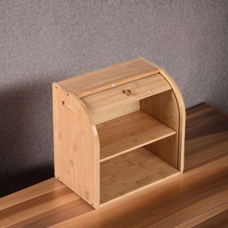 주방 나무 다층 빵 보관함