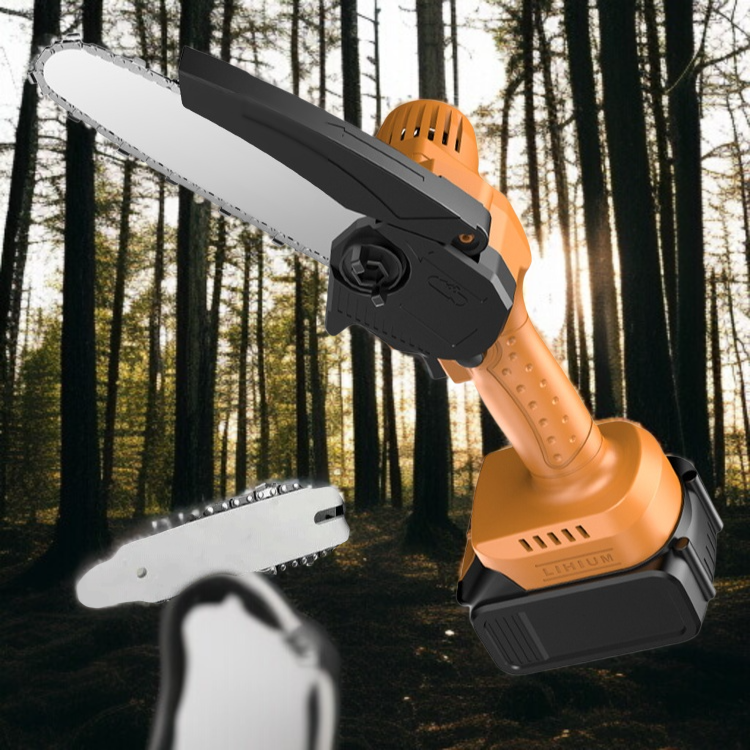 휴대용 충전 미니 목공톱 리튬전기톱 가지치기톱 무선체인톱