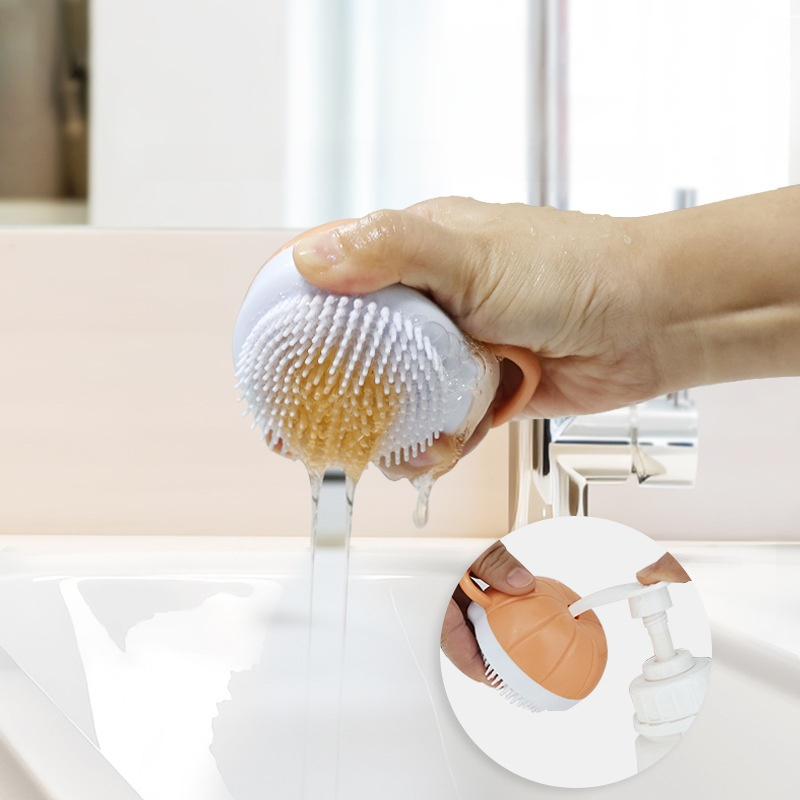 Dog and cat massage brush cleaning